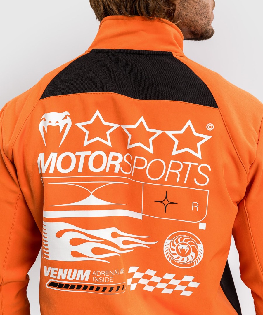 venum motorsport softshelljack - mandarijn
