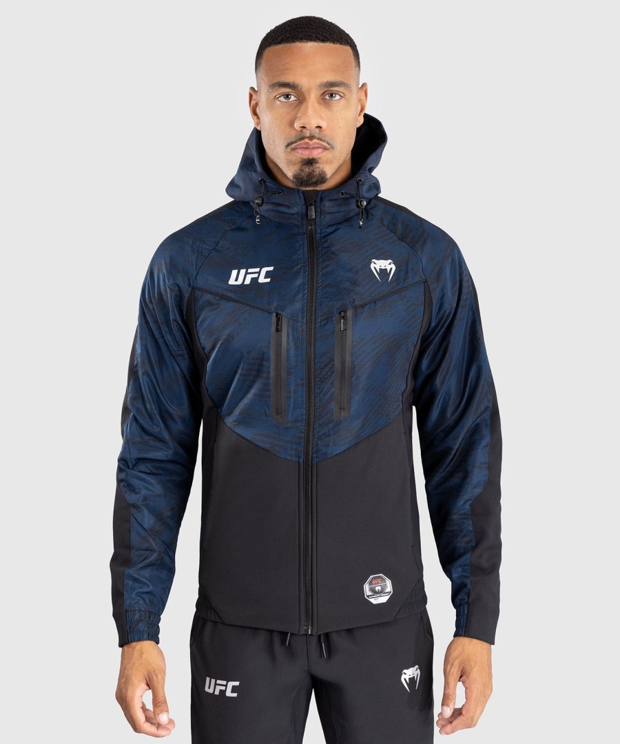 ufc fusion by venum fight week heren hoodie met rits - oceaanblauw