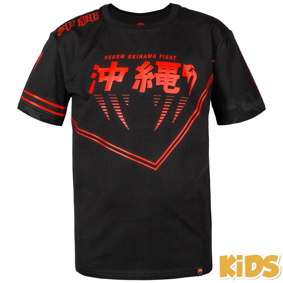 venum okinawa 2.0 kinder t-shirt - zwartrood