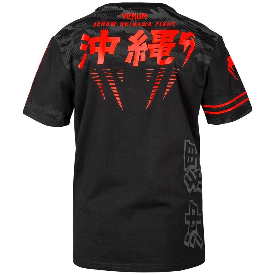 venum okinawa 2.0 kinder t-shirt - zwartrood