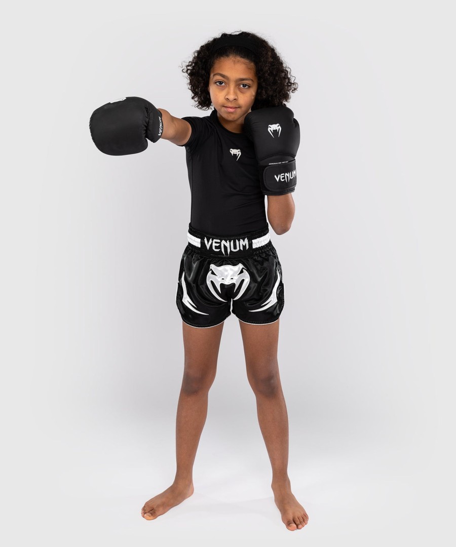 venum inferno kids thaise korte broek - zwart