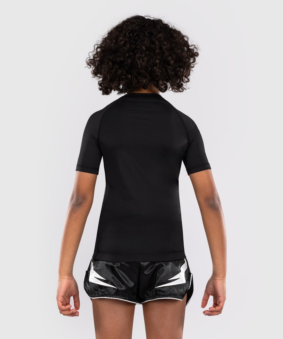 venum contender kids rashguards met korte mouwen - zwart