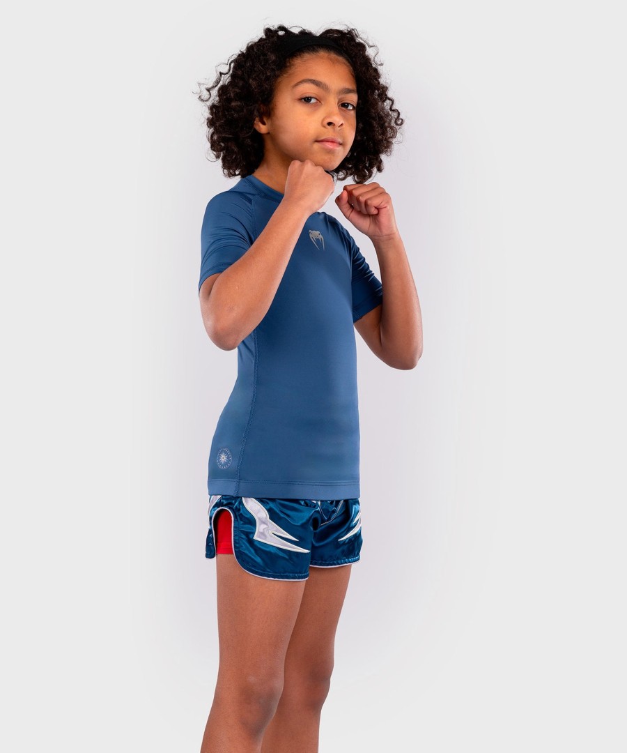 venum contender kids rashguards met korte mouwen - koningsblauw