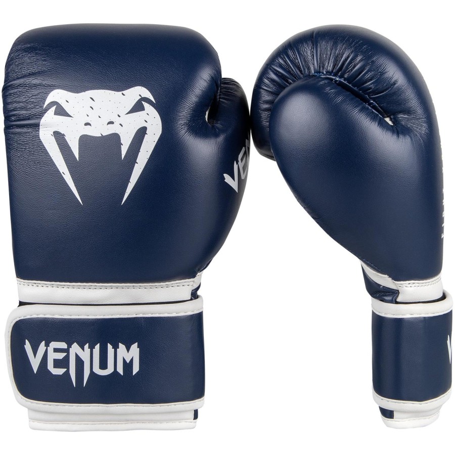 venum signature bokshandschoenen voor kinderen - marineblauw