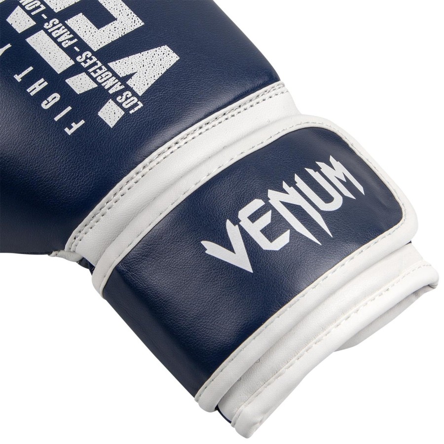 venum signature bokshandschoenen voor kinderen - marineblauw