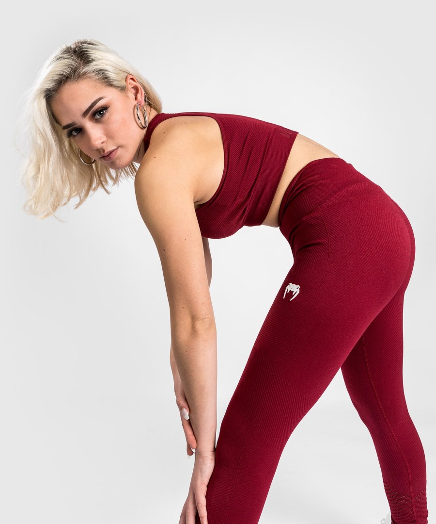 venum sparring naadloze 78 leggings - voor dames - bordeauxrood