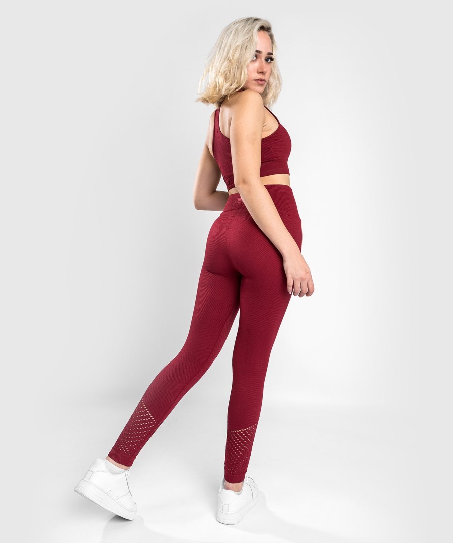 venum sparring naadloze 78 leggings - voor dames - bordeauxrood