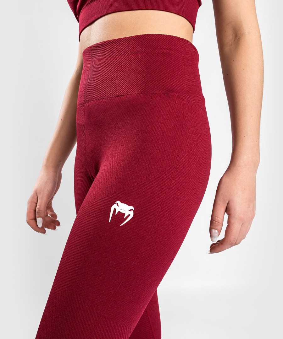 venum sparring naadloze 78 leggings - voor dames - bordeauxrood