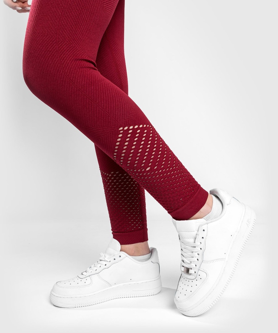 venum sparring naadloze 78 leggings - voor dames - bordeauxrood