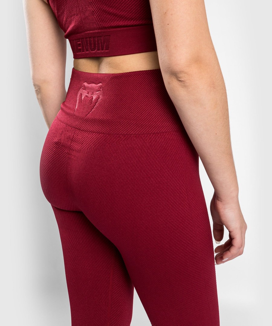 venum sparring naadloze 78 leggings - voor dames - bordeauxrood