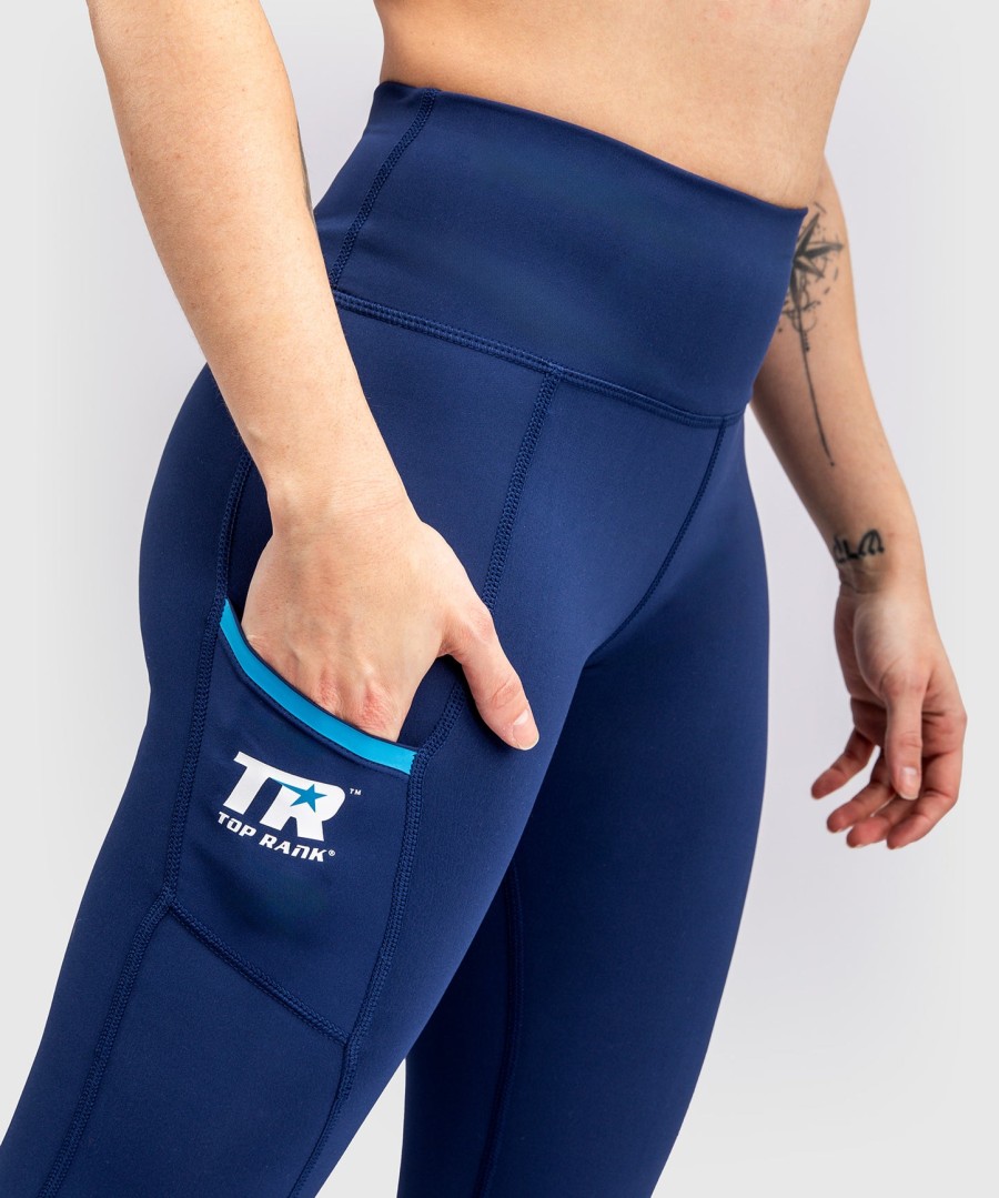 venum x top rank original dameslegging met lange pijpen - marineblauw