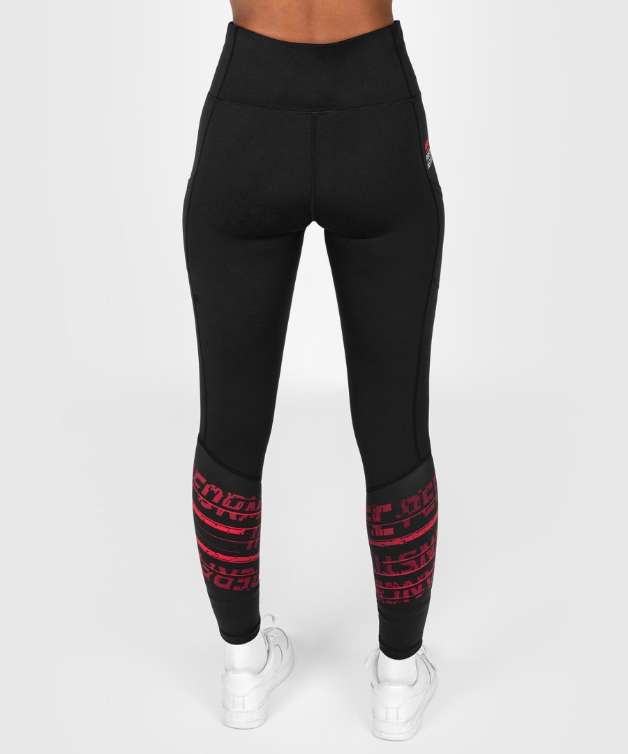 ufc performance institute 2.0 dames performance tight - zwartrood