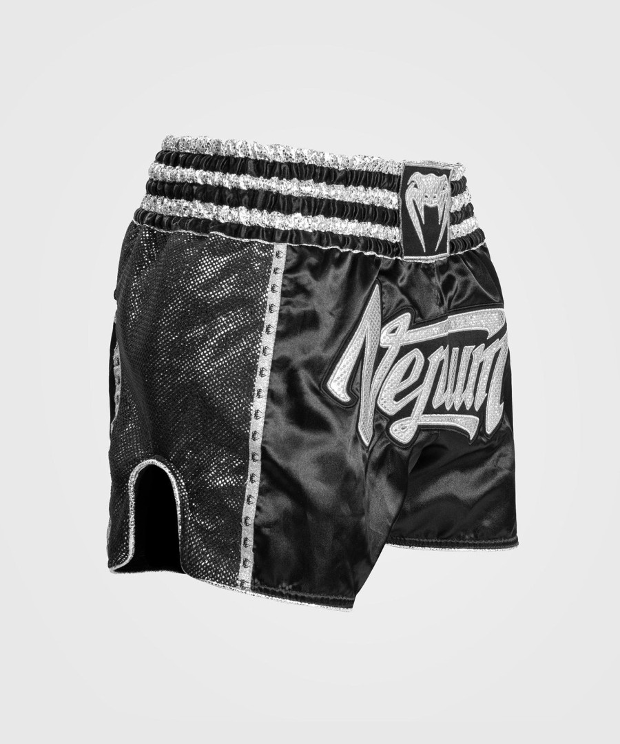 venum absolute 2.0 muay thai shorts - zwartzilver