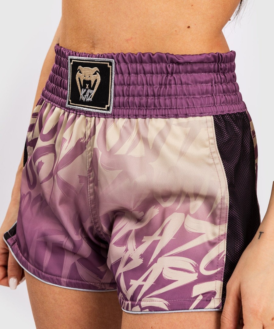 venum x kaz muay thai-short - dusky orchid