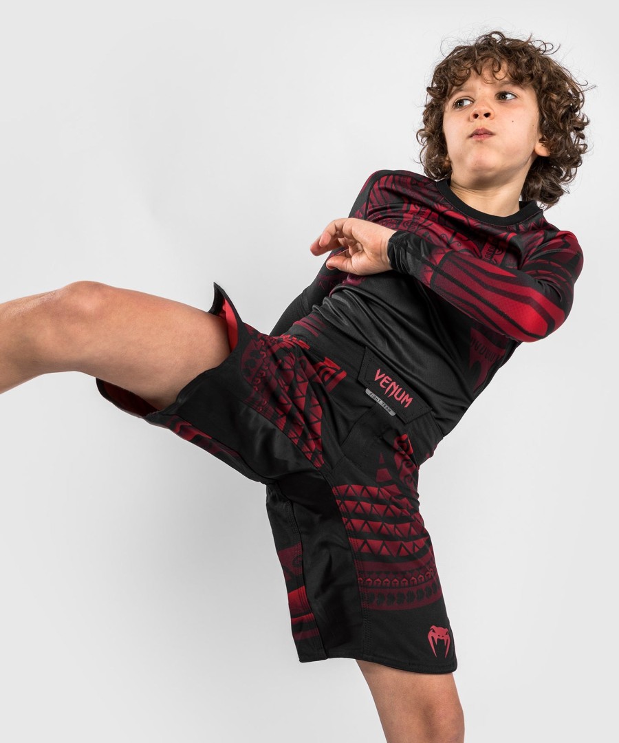 venum nakahi kids fightshort - zwartrood
