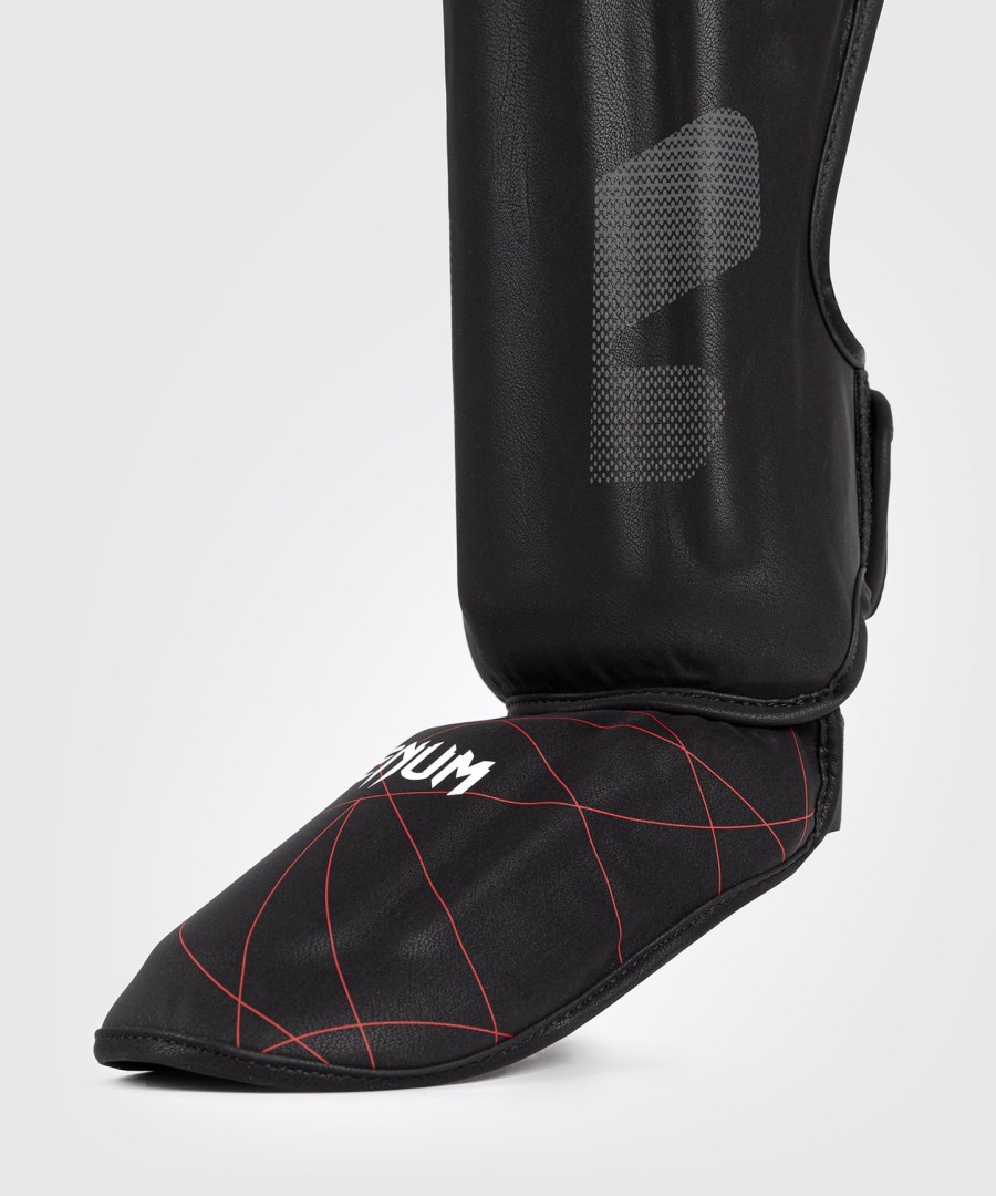venum tactical xt scheenbeschermers - zwartvuurrood