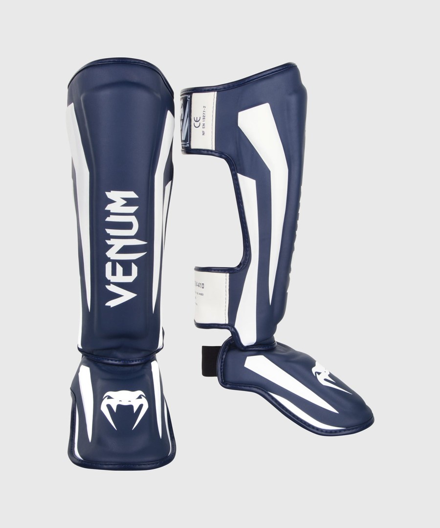 venum elite standup scheenbeschermers - witmarineblauw