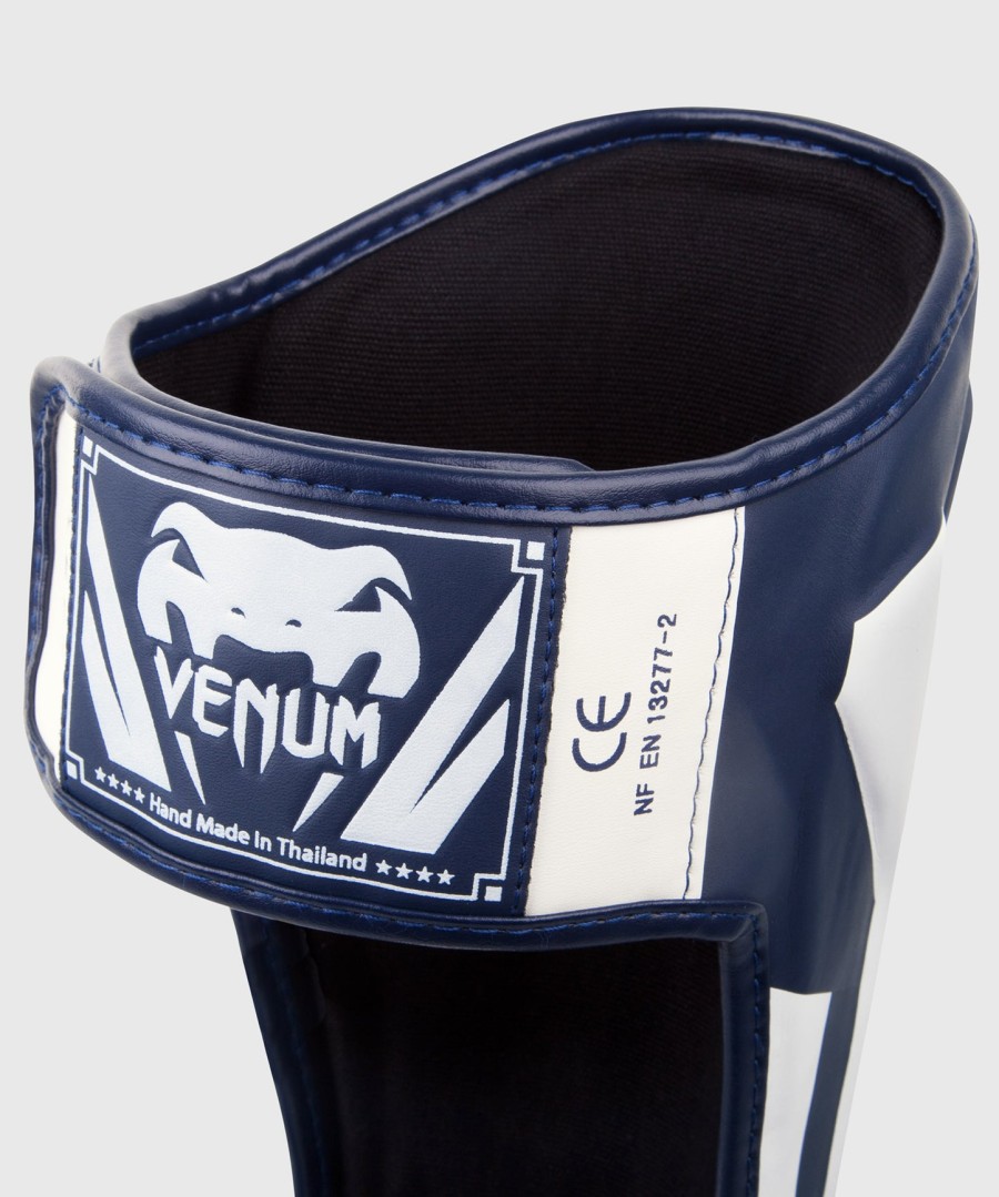 venum elite standup scheenbeschermers - witmarineblauw
