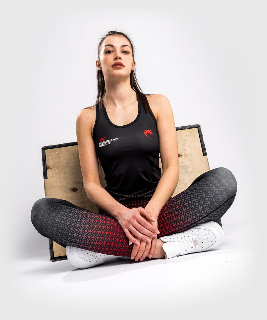ufc venum performance institute dry tech tanktop - voor dames - zwartrood