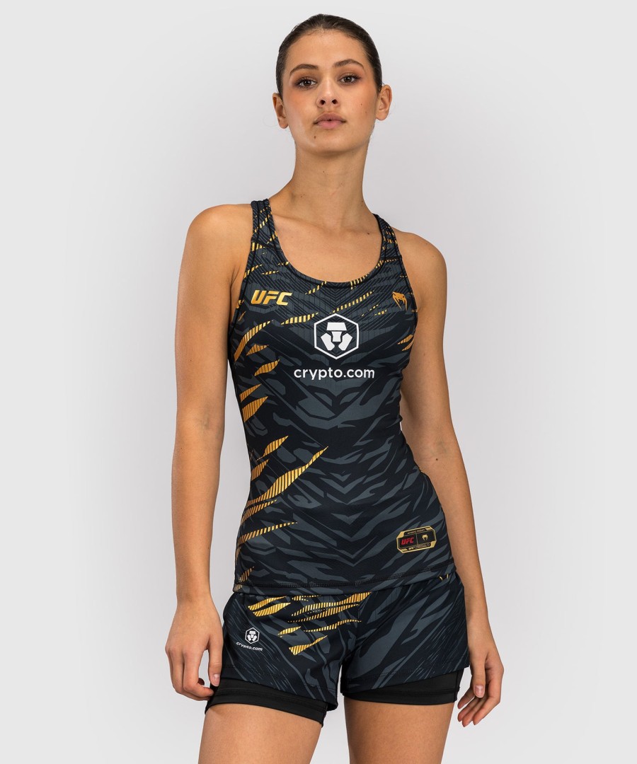 ufc fusion by venum authentic fight night dames nauwsluitende tanktop met ingebouwde beha - champion