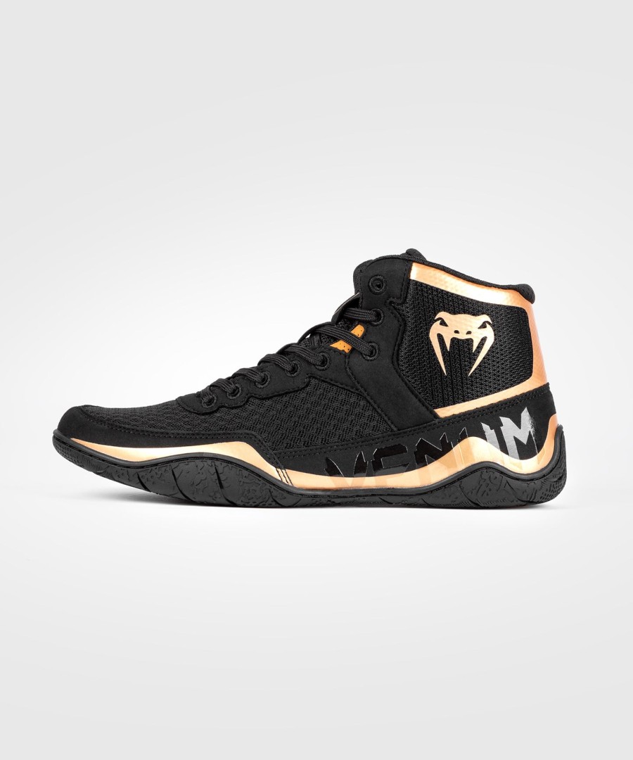 venum elite worstelschoenen - zwartbrons