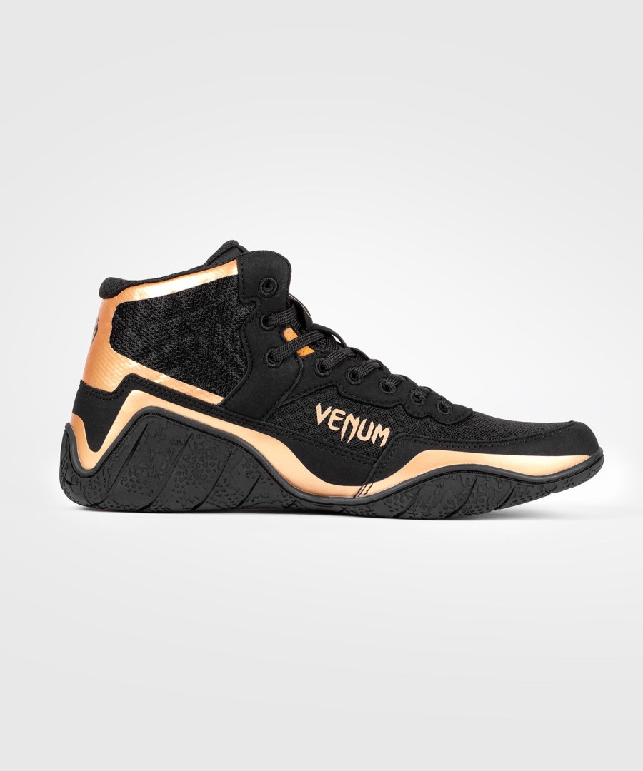 venum elite worstelschoenen - zwartbrons