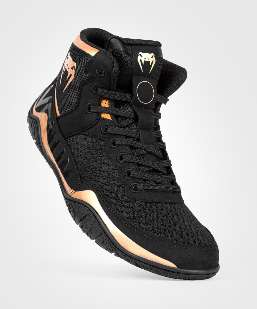 venum elite worstelschoenen - zwartbrons