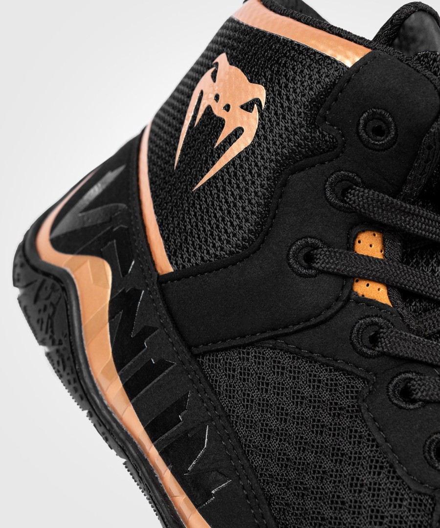 venum elite worstelschoenen - zwartbrons
